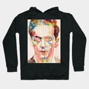 LUDWIG WITTGENSTEIN watercolor portrait .3 Hoodie